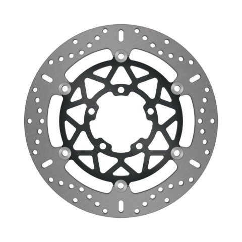 EBC 21-23 Triumph Hinckley Bonneville Bobber Black (Twin Disc 1200cc) Frt Lft/Rght Float Conv Rotor