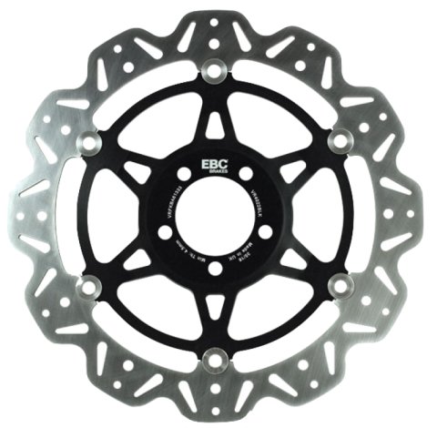 EBC 07-09 Suzuki DL 650 V-Strom Front Left/Right Vee Floating Black Rotor