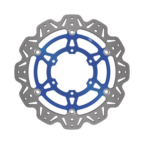 EBC 17-21 Suzuki GSX-R 1000 A (w/ABS/Brembo Radial Caliper) Front Left/Right Vee Floating Blue Rotor