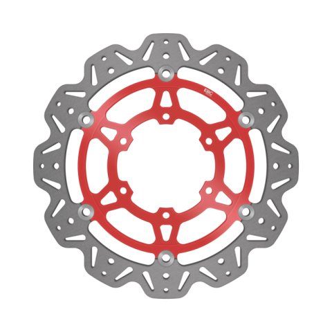 EBC 17-21 Suzuki GSX-R 1000 A (w/ABS/Brembo Radial Caliper) Front Left/Right Vee Floating Red Rotor