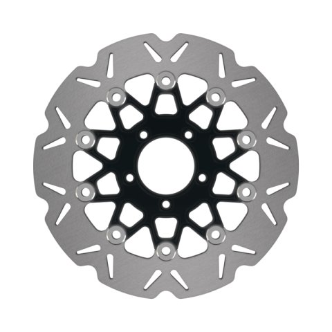 EBC 15-16 Indian Scout Toso Calipers/Cast Wheels Front Left Vee Floating Black Rotor