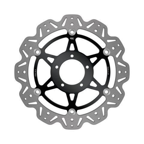 EBC 10-13 Ducati Monster 796 Front Left/Right Vee Floating Black Rotor
