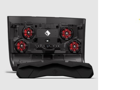 Rockford Fosgate Polaris Ranger 18+ 2 Seat Overhead Audio Solution - Front Panel Only