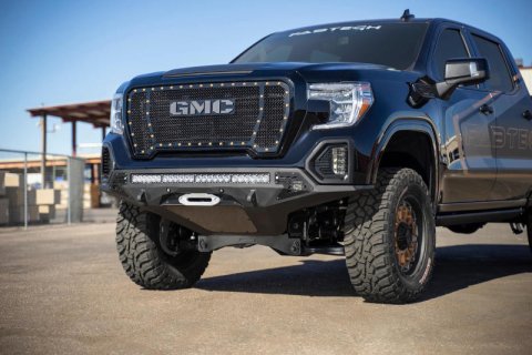Addictive Desert Designs 2019 GMC Sierra 1500 SF Front Bumper w/ Winch Mount & Sensor Cutout