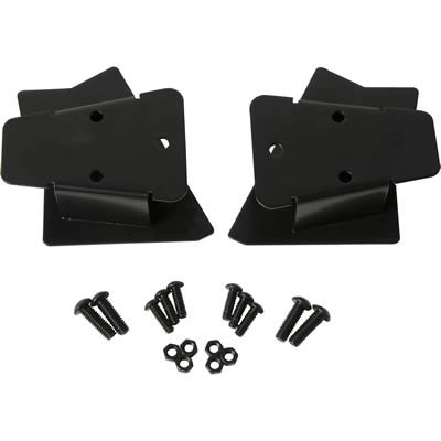 Kentrol 03-06 Jeep Wrangler TJ Mirror Relocation Bracket Pair - Powdercoat Black
