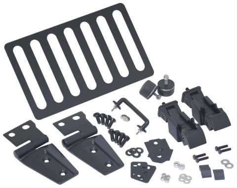 Kentrol 07-18 Jeep Wrangler JK Hood Kit - Textured Black
