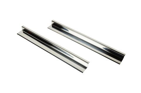 Kentrol 07-18 Jeep Wrangler JK Entry Guards Pair 2 Door - Polished Silver