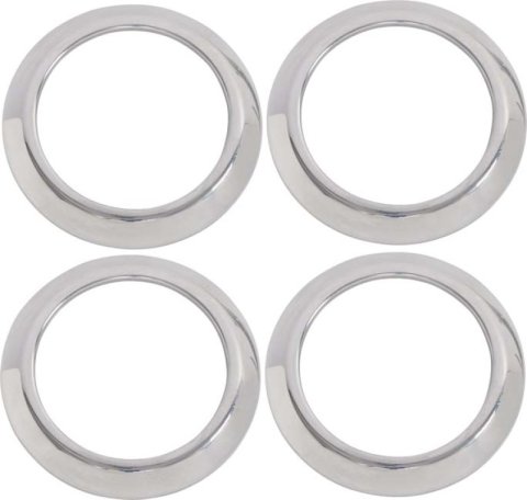 Kentrol 07-10 Jeep Wrangler JK Air Vent Bezels 4 Pieces - Polished Silver