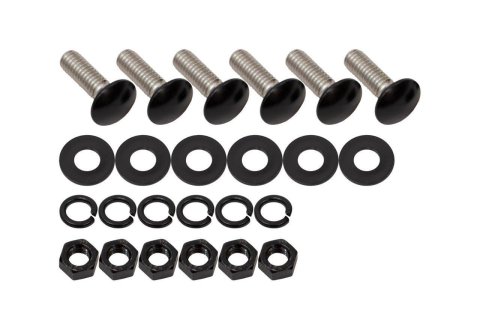 Kentrol 55-86 Jeep CJ Rear Body Guard Jeep Black Powder Coated Stainless