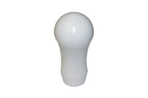Torque Solution Delrin Tear Drop Tall Shift Knob (White): Universal 10x1.25
