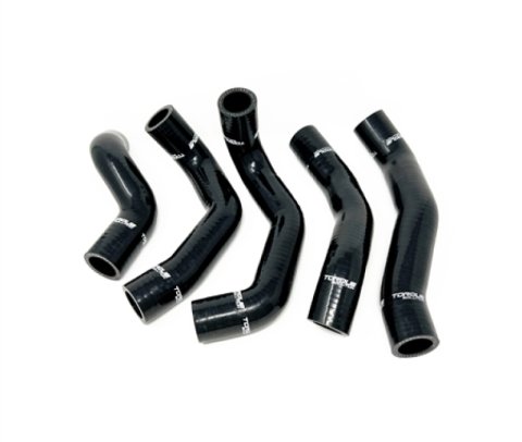 Torque Solution 13-17 Hyundai Veloster 1.6 Turbo Silicone Radiator Hose Kit - Black