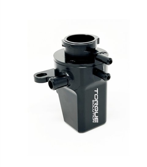Torque Solution Coolant Expansion Tank: Subaru WRX 02-07 / STI 04-22 / Forester XT 04-08 - Black