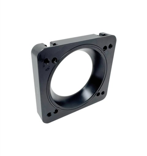 Torque Solution 06-21 Subaru STI / 08-14 Subaru WRX Big Bore 76mm Throttle Body Adapter - Black