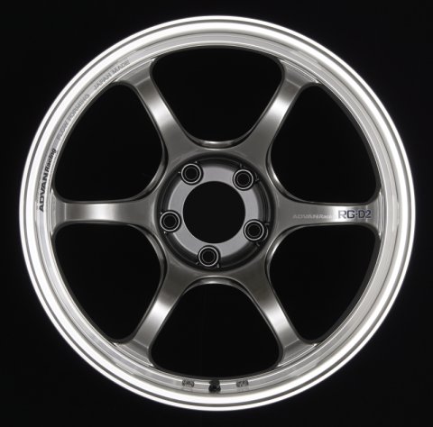 Advan RG-D2 17x7.5 +38 5x100 Machining and Racing Hyper Black Wheel