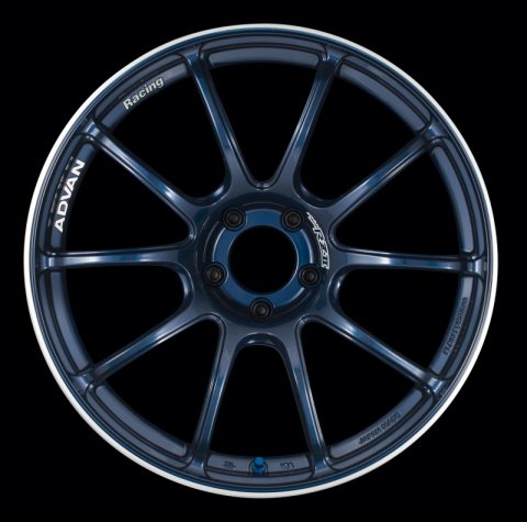 Advan RZII 19x9.0 +25 5x114.3 Racing Indigo Blue Wheel