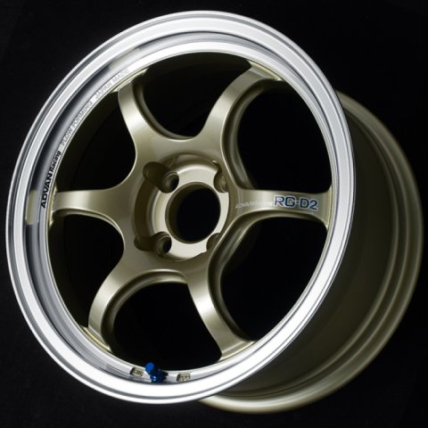 Advan RG-D2 16x8.0 +38 4x100 Machining and Champagne Gold Wheel