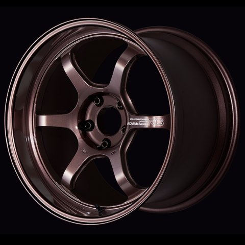Advan R6 18x8.0 +45 5x100 Racing Copper Bronze Wheel