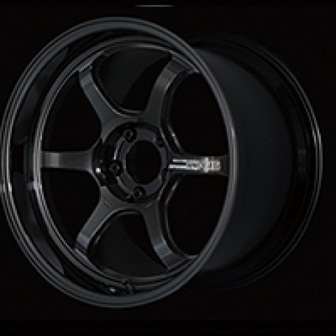 Advan R6 18x11.0 +15 5x114.3 Racing Titanium Black Wheel