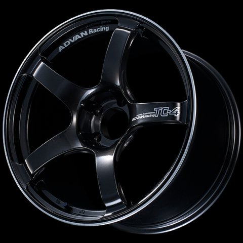 Advan TC4 18x8 +45 5x120 Racing Black Gunmetallic and Ring Wheel