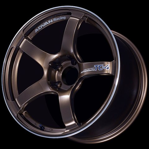 Advan TC4 18x9.5 +45 5x100 Racing Umber Bronze and Ring Wheel