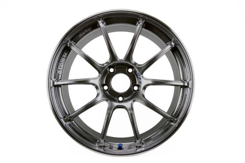 Advan RZII 18X9.0 +63 5x114.3 Racing Wheel - Hyper Black and Ring Wheel