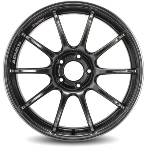 Advan RSIII 18x9.0 +35 5x114.3 Hyper Black and Ring Wheel