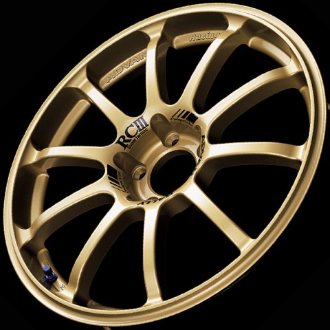 Advan RCIII 18x8.5 +38mm 5x114.3 Racing Gold Wheel