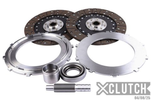 XClutch Nissan 9in Twin Solid Organic Multi-Disc Service Pack