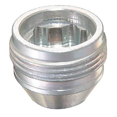 McGard Wheel Lock Nut Set - 5pk. (Under Hub Cap / Cone Seat) M14X.5 / 22mm Hex / .893in. L. - Silver