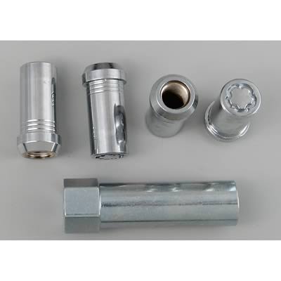McGard Wheel Lock Nut Set - 4pk. (Tuner / Cone Seat) M14X1.5 / 1in. Hex / 1.935in. Length - Chrome