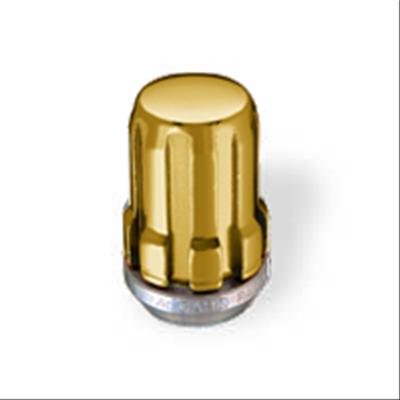 McGard SplineDrive Lug Nut (Cone Seat) M12X1.5 / 1.24in. Length (Box of 50) - Gold (Req. Tool)