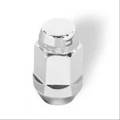 McGard Hex Lug Nut (Cone Seat Bulge Style) M12X1.25 / 3/4 Hex / 1.45in. Length (4-Pack) - Chrome