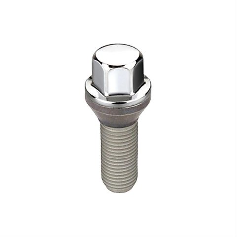 McGard Hex Lug Bolt (Cone Seat) M14X1.5 / 17mm Hex / 28.0mm Shank Length (Box of 50) - Chrome