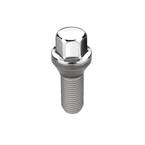 McGard Hex Lug Bolt (Cone Seat) M12X1.25 / 17mm Hex / 22.0mm Shank Length (Box of 50) - Chrome