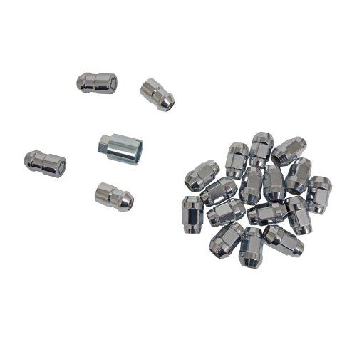 McGard 5 Lug Hex Install Kit w/Locks (Cone Seat Nut / Bulge) 1/2-20 / 3/4 Hex / 1.45in. L - Chrome