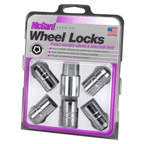 McGard Wheel Lock Nut Set - 5pk. (Cone Seat) M14X1.5 / 22mm Hex / 1.639in OAL - Chrome