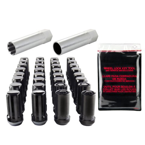 McGard SplineDrive Tuner 8 Lug Install Kit w/Locks & Tool (Cone) M14X1.5 / 22mm Hex - Blk