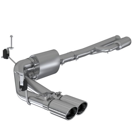 MBRP 2019+ Chevrolet Silverado 1500 4.5L/5.3L Pre-Axle Dual Side Exit w/ 4in OD Tip- T304