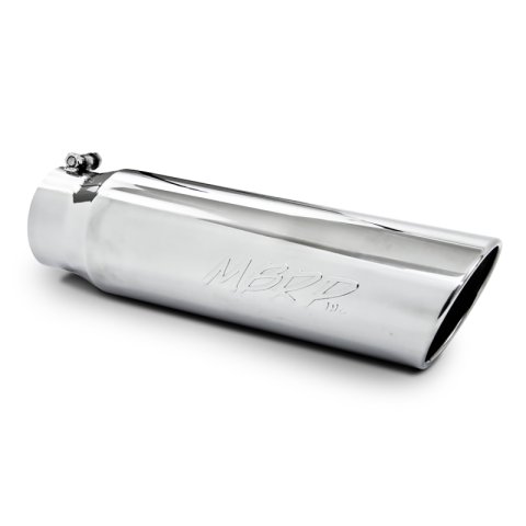 MBRP Universal 5in OD Angled Rolled End 4in Inlet 18in Length T304 Exhaust Tip