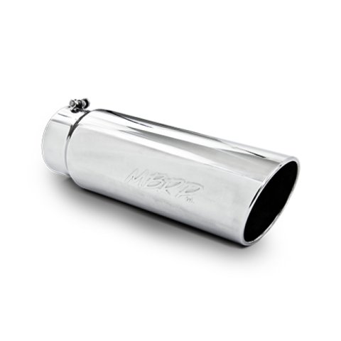 MBRP Universal Tip 6in OD Angled Rolled End 5in Inlet 18in Length T304 Exhaust