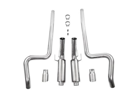 MBRP 11-14 Ford Mustang GT 5.0L Dual Split Rear Street Version T409 3in Cat Back Exhaust System
