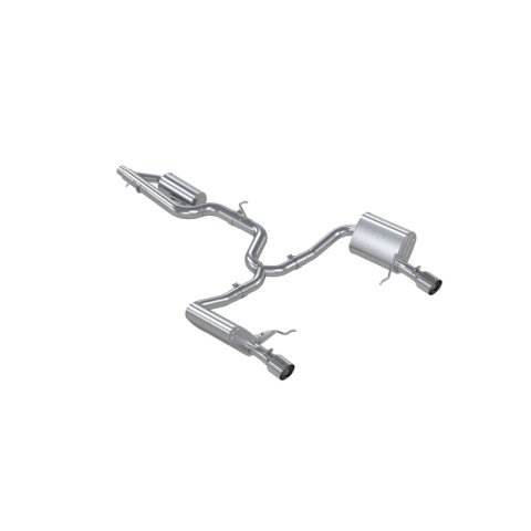 MBRP 17-19 VW Golf SportWagen/Alltrack 1.8T T304SS 3in Cat-Back 2.5in Dual Split Rear w/ SS Tips