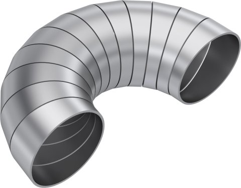 MBRP T304 Stainless Steel 2.25in Dia 180 Deg Universal Pie Cut Kit