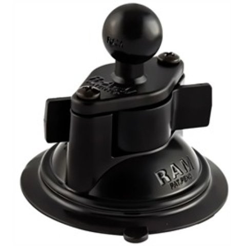 sPOD Ram Mount Suction Cup Twist Lock Base 3.3in w/1in Ball