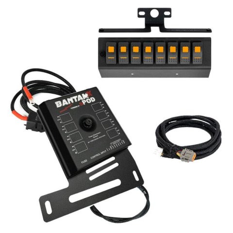 sPOD 07-08 Jeep Wrangler JK BantamX w/Blue LED Switch Panel