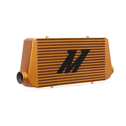 Mishimoto Universal Gold R Line Intercooler Overall Size: 31x12x4 Core Size: 24x12x4 Inlet / Outlet