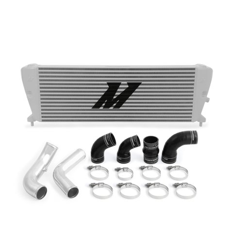 Mishimoto Ford Ranger 3.2L Diesel Intercooler Kit 2011+ Silver w/ Polished Pipes