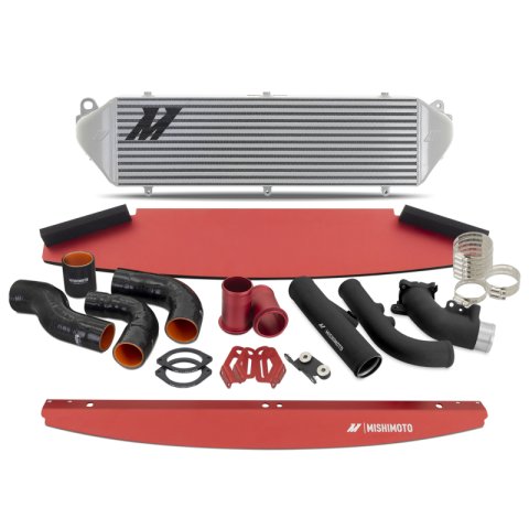 Mishimoto 2023+ Toyota GR Corolla Intercooler & Pipe Kit - Silver Cooler - Black Pipes