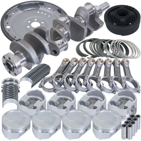 Eagle Ford 302 V-Rib Belt 164 Tooth Flexplate Balanced Rotating Assembly - 5.400in I-Beam +.040 Bore
