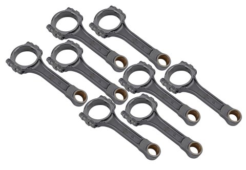 Eagle Chevrolet Small Block 5140 I-Beam Connecting Rod 6.250in w/ 3/8in ARP 8740 (Set of 8)